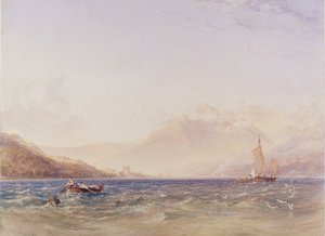 Das Ende von Loch Fyne, mit Dindarra Castle, 1850