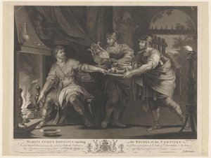 Manius Curius Dentatus lehnt die Geschenke der Samniten ab