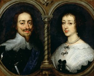 Karl I. von England (1600-49) und Königin Henrietta Maria (1609-69)