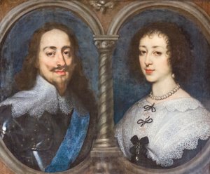 Karl I. von England und Henrietta von Frankreich von Anthony van Dyck