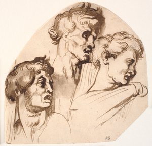 Köpfe der Liktoren und Berater des Prokonsuls von Anthony van Dyck