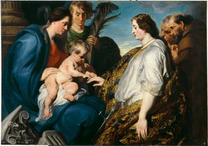 Die mystische Hochzeit der heiligen Katharina von Anthony van Dyck