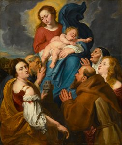 Madonna mit Kind und fünf Heiligen