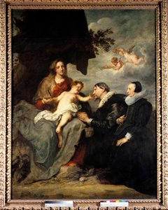 Die Jungfrau mit dem Kind und den Stiftern von Anthony van Dyck