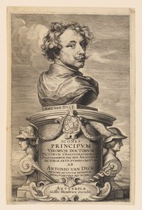Titelseite, aus den Icones Principum Virorum von Anthony van Dyck