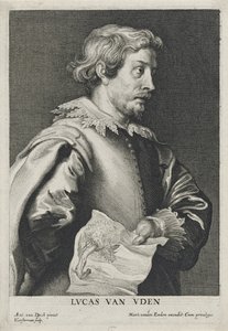 Lucas van Uden, 1630-1640, Radierung von Lucus Vorsterman (1595-1675) von Anthony van after Dyck