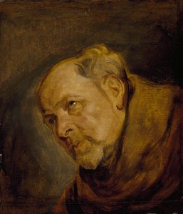 Kopf eines Mönchs (Jan Malderus, Bischof von Antwerpen, als Heiliger Bonaventura) von Anthony van Dyck
