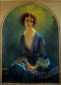 Porträt der Gräfin Eugène Pastre, geborene Celine de Beaulaincourt (1825-1900) von Antoine Auguste Ernest Herbert or Hebert