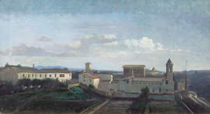 Rom, Die Kirche Trinità dei Monti von Antoine Auguste Ernest Herbert or Hebert