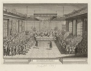 Festbankett in der Corner Parade Hall im Dresdner Schloss am 3. September 1719