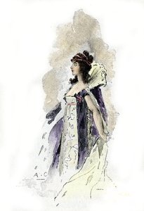 Porträt von Desiree Clary (1777-1860) Königin von Schweden im Jahr 1818. Zeichnung von Antoine Calbet aus „Napoleon et les femmes“ von Masson