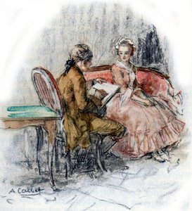 Werther zeichnet Charlotte