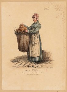 Der Kuchenverkäufer, Nummer 34 aus der Serie Die Rufe von Paris, graviert von Francois Seraphin Delpech (1778-1825) von Antoine Charles Horace Vernet
