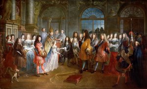 Hochzeit von Louis von Frankreich, Herzog von Burgund, und Marie Adelaide von Savoyen, 7. Dezember 1697 von Antoine Dieu