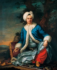Porträt eines Europäers in türkischer Tracht von Antoine Favray