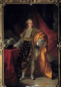 Ganzkörperporträt von Charles Philippe de France im großen Habit des Ordens des Heiligen Geistes, Graf von Artois (1757-1836) zukünftiger Charles X