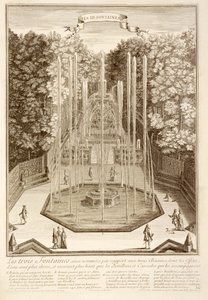 Die Drei Brunnen, Versailles, 1714 von Antoine Herriset