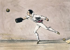 Das Ballspiel, von Antoine Jean-Baptiste Thomas (1791-1834), Farblithographie aus Ein Jahr in Rom und Umgebung