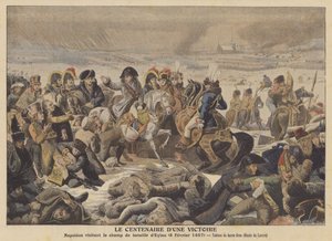 Napoleon auf dem Schlachtfeld von Eylau (8. Februar 1807)