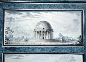 Entwurf für ein Haus für einen Kosmopoliten, 1783 von Antoine Laurent Thomas Vaudoyer
