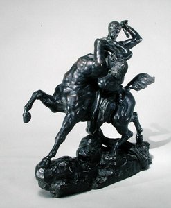 Theseus kämpft gegen den Zentauren Bienor