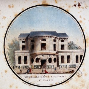 Halle aux calves, Boulevard Saint Martin. In malerischen Ansichten der Hauptgebäude von Paris von Sergeant von Antoine Louis Francois Sergent Marceau