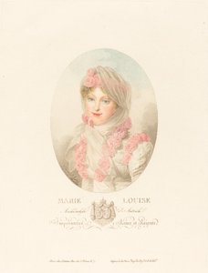 Marie-Louise, Kaiserin der Franzosen von Antoine Maxime Monsaldy after Jean Baptiste Isabey