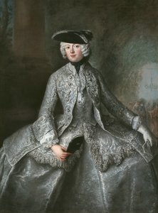Anna Amalia von Preußen (1723-1787), Äbtissin von Quedlinburg, um 1744 von Antoine Pesne