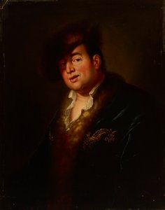 Porträt von Johann Melchior Dinglinger (1664-1731) von Antoine Pesne