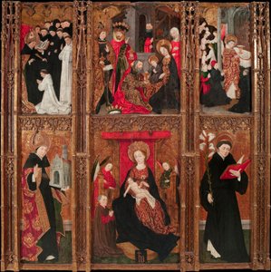 Altarbild der Jungfrau, des heiligen Augustinus und des heiligen Nikolaus von Tolentino
