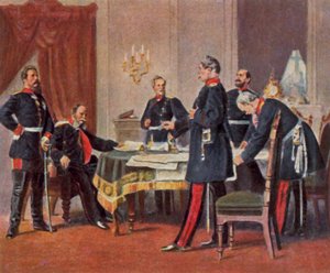 Kriegsrat in Versailles von Anton Alexander von (after) Werner