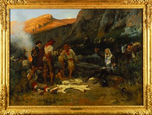 Don Quijote und die Ziegenhirten von Anton Alexander von Werner
