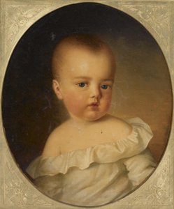 Porträt von Maria Theresia von Österreich-Este 1849-1919 als Kind, 1850 von Anton Einsle