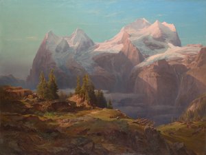 Wengeralpe im Berner Oberland (Eiger, Mönch und Jungfrau) von Anton Hansch