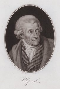 Friedrich Gottlieb Klopstock, deutscher Dichter von Anton Hickel