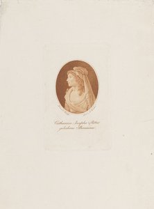 Porträt von Katharina Josepha Ritter, geb. Baumann, 1763-1849, ca. 1800 von Anton Karcher