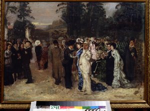 Öffentliche Feierlichkeiten im Sokolniki-Park (Moskau) von Anton Pavlovich Chekhov