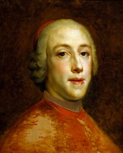 Porträt von Henry Benedict Marie Clement Edward Stuart, Kardinal York, um 1756 von Anton Raphael Mengs