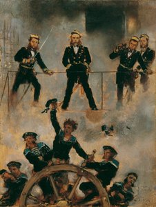 Mit Tegetthoff bei Lissa, um 1880-82
