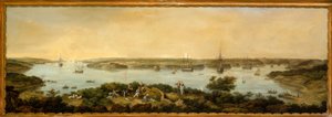 Ansicht des Hafens von Mahon, Menorca von Anton Schranz