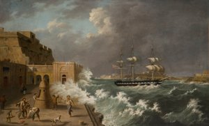Hafenszene, Malta