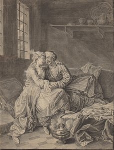 Orientalische Liebende [verso] von Anton Weiss