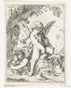 Cupido bricht seinen Bogen