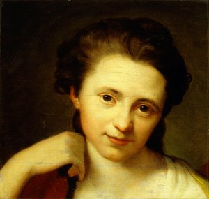Porträt von Angelica Kauffmann, Brustbild von Anton von Maron