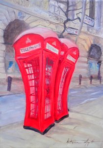 Rotes Telefon von Antonia Myatt