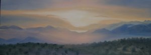Sonnenaufgang über der Sierra Nevada, 2014