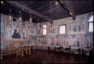 Gesamtansicht des Lebens von St. Francesca Roman (Fresko) von Antoniazzo Romano