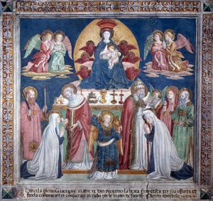 Leben der Heiligen Francesca Romana: Am Weihnachtstag von Antoniazzo Romano