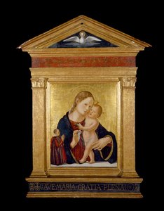 Jungfrau und Kind mit Stifter, ca. 1480