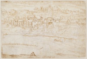 Blick auf den Janiculum-Hügel vom Tiber aus
